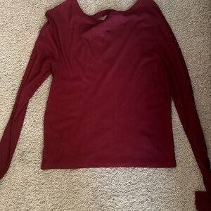 Red/burgundy Hollister crop top
